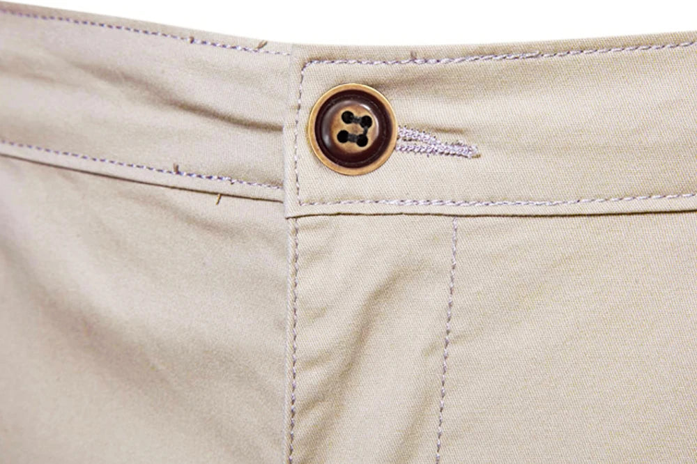Short Homme 100% Coton Couleur Unie Ceinture Élastique Casual Business Social Plage Été Haute Qualité 10 Coloris Disponibles – Short Premium Multifonction | Mode Homme Été Premium