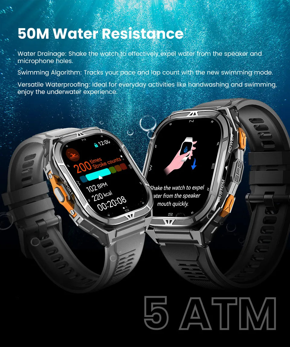 Smartwatch XIAOMI Sport GPS Boussole Appel BT Altimètre Santé – Étanche 3ATM Natation
