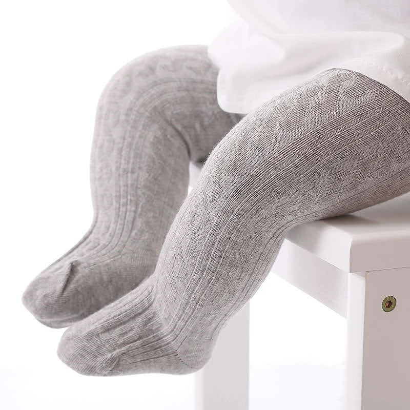 Strumpfhose Mädchen Baumwolle Netz Gestrickt Atmungsaktiv – Warme Strümpfe Frühling Herbst Winter Kleinkind 0-8 Jahre