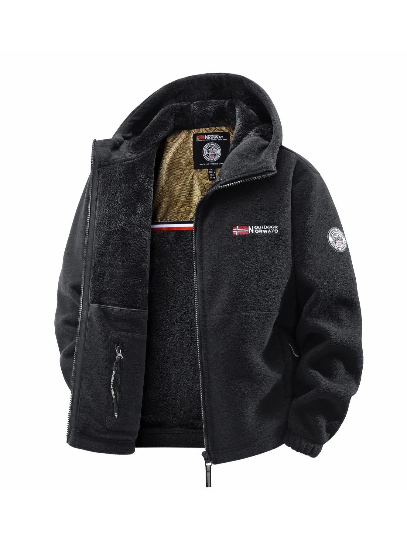 Veste À Capuche Homme Automne Hiver Outdoor Polyvalente Streetwear Voyage Casual Élégante | Jacket Outdoor Premium