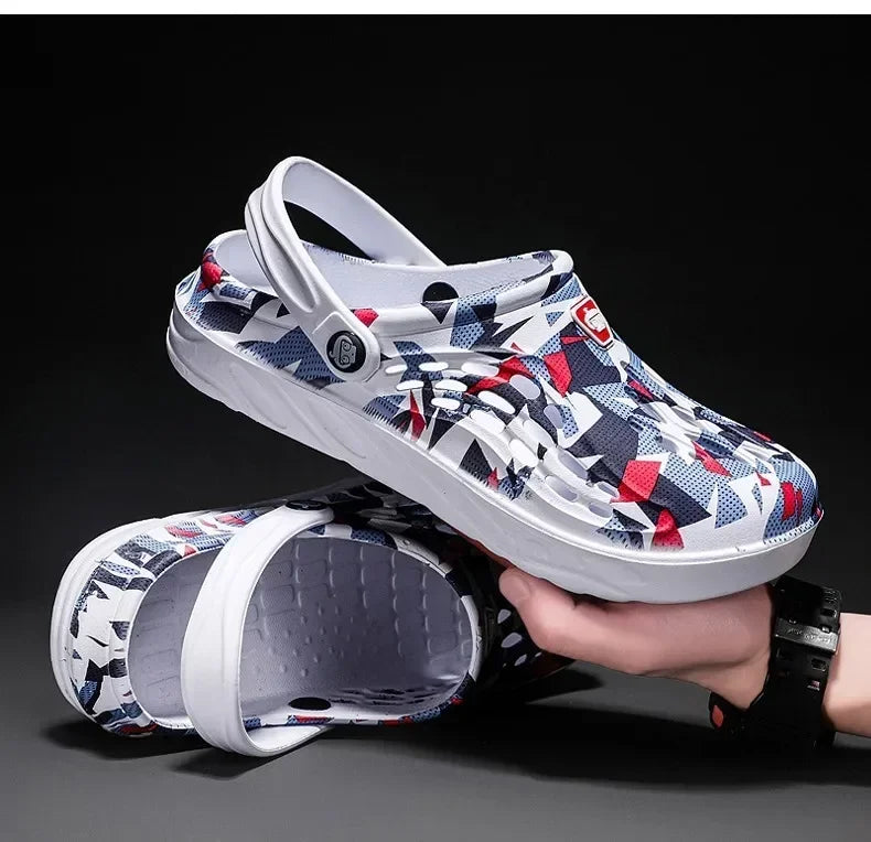 Clogs Sandales Respirants Homme Femme Plage 2025 – Confortables Semelle Douce Casual