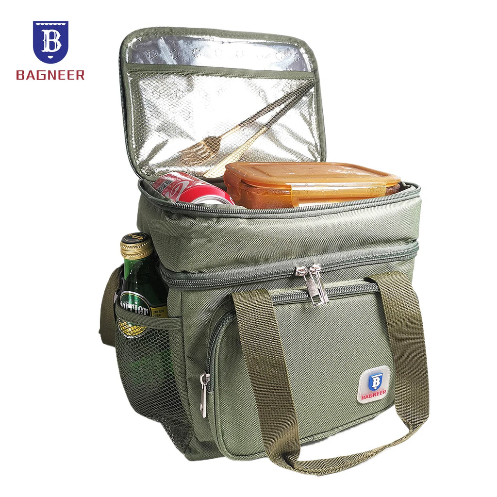 Sac Repas Isotherme – Lunch Bag Pique-Nique Camping Travail École Anti-Fuite Bandoulière