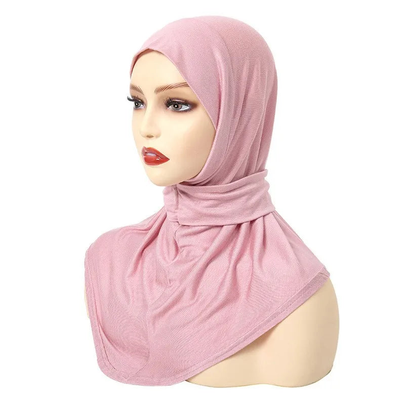 Hijab Femme Prêt-à-Porter Classique Bouton-Pression – Couvre-Chef Intégral Foulard & Turban Musulman