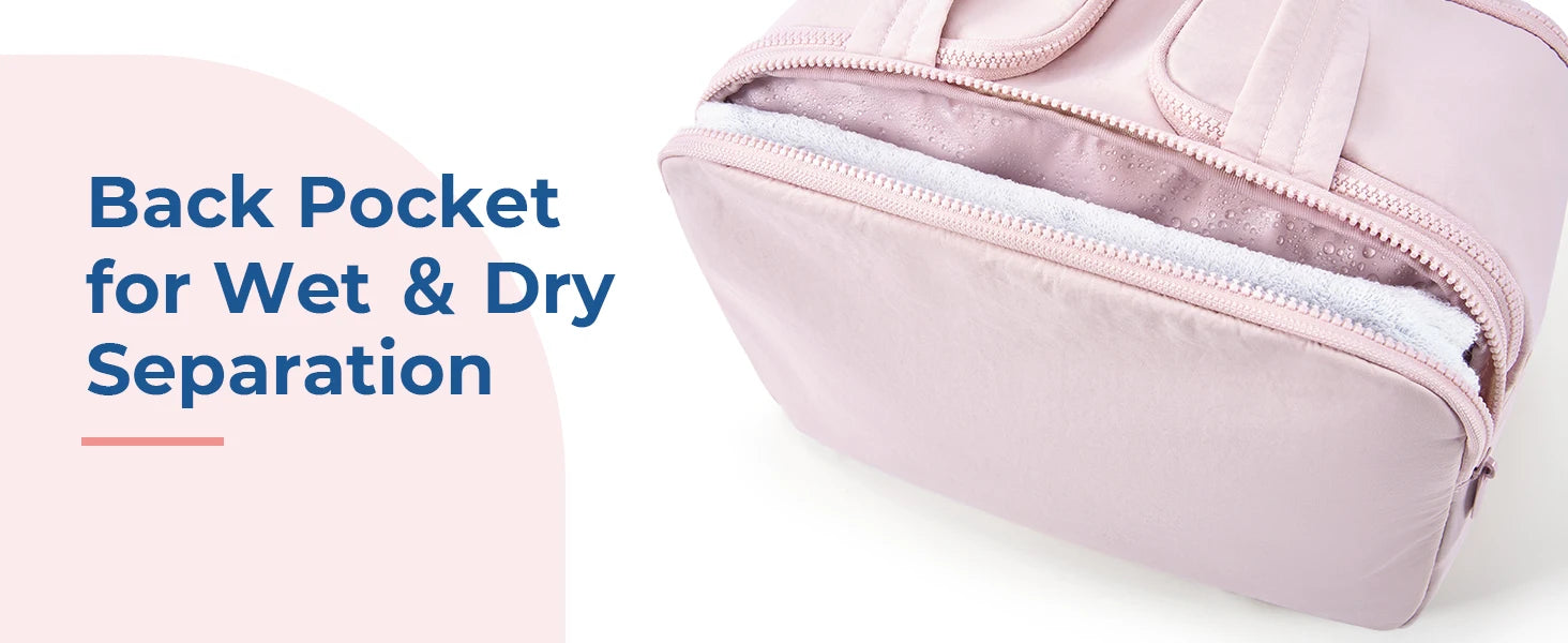 Sac Toilette Voyage BAGSMART – Grande Capacité | Trousse Cosmétique avec Poignée