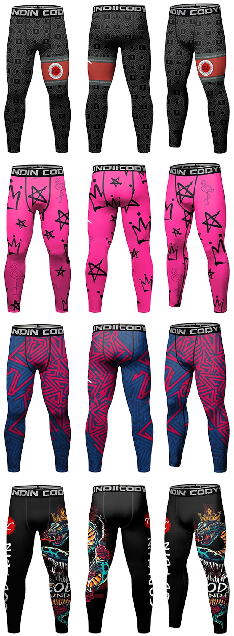 Leggings de Compression Homme - BJJ, Grappling & Fitness