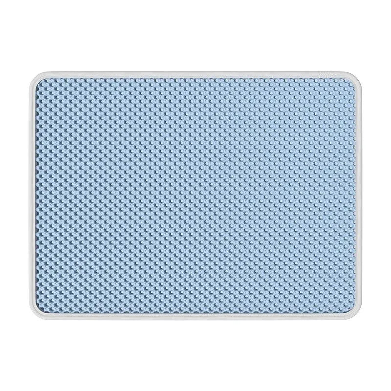 Tapis Litière Chat Double Couche EVA Imperméable Antidérapant – Filtre Sable Lavable Facile à Nettoyer | Accessoires Chat & Chien