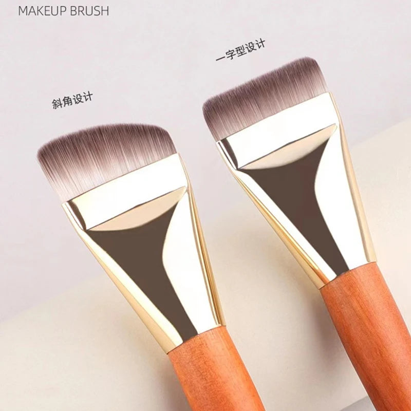 Pinceau Fond de Teint Ultra-Fin – Lot 1/2 Pcs | Contouring Plat & Blending Crème