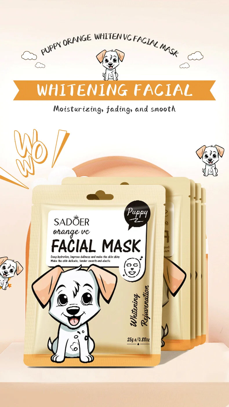 Masques Visage Fruits Frais SADOER – Lot de 5 | Hydratation, Éclat & Apaisement | Soin Peau Quotidien
