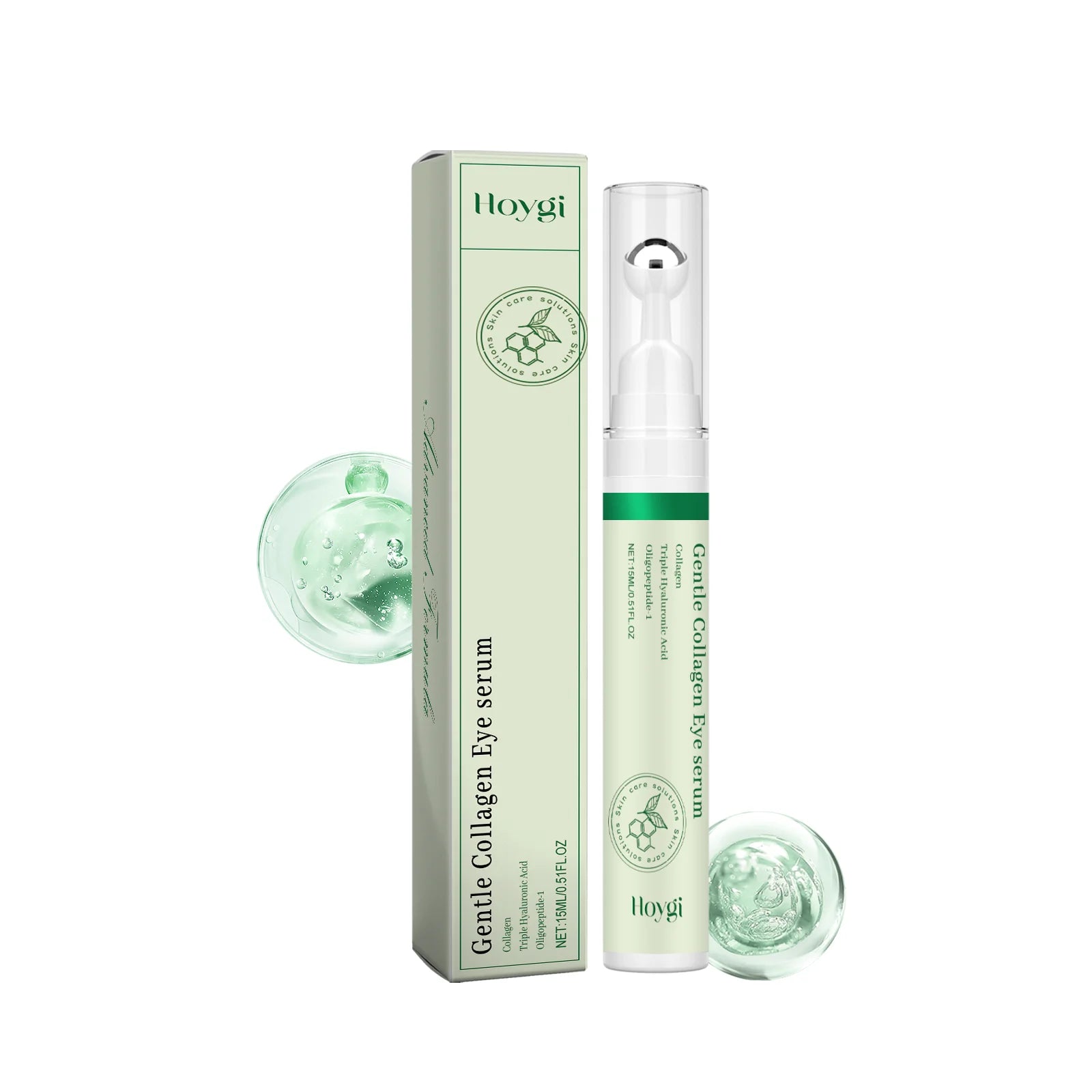 Sérum Contour des Yeux Collagène – Anti-Cernes Poches Gonflements Liftant Hydratant Roller