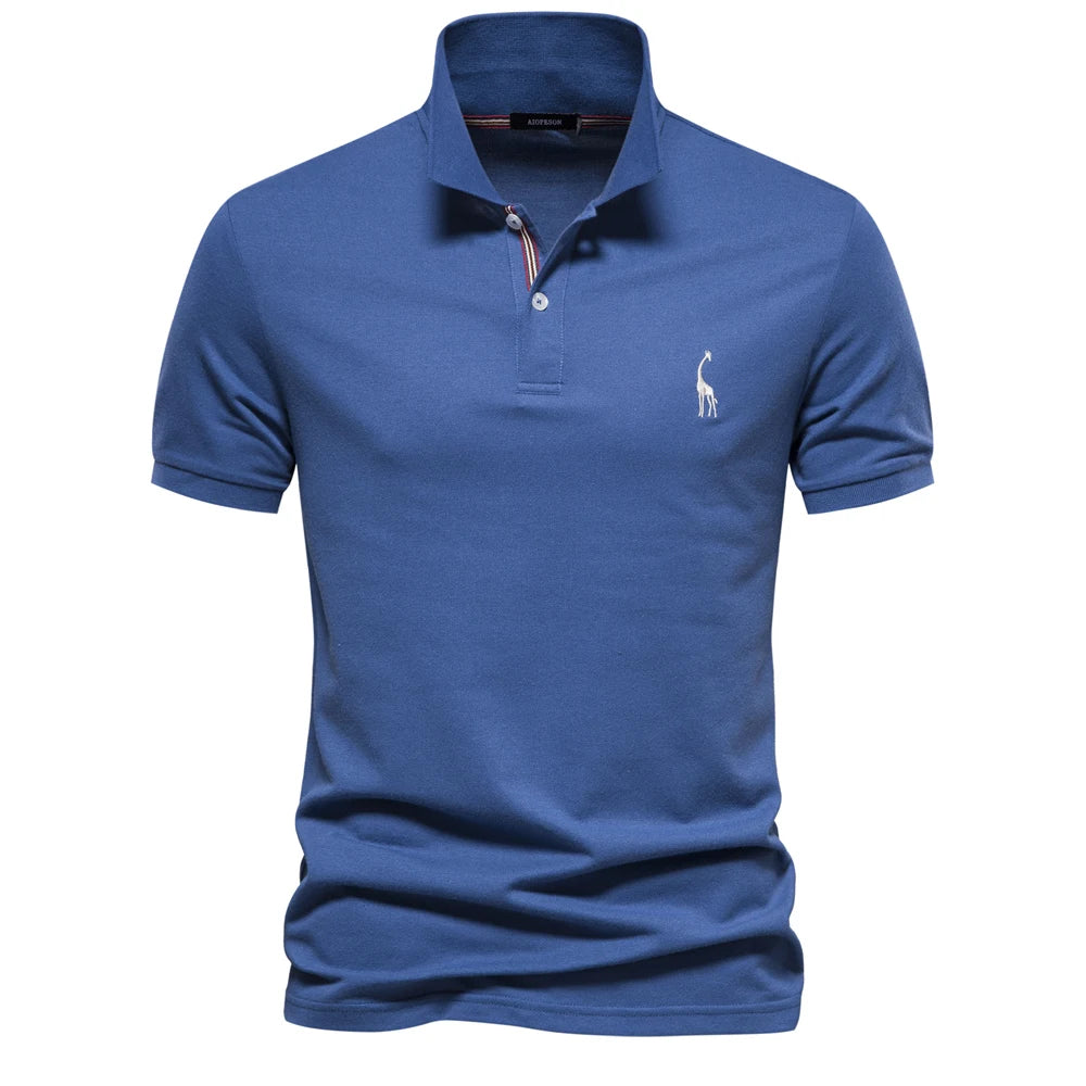 Polo Homme Coton Manches Courtes Couleur Unie Haute Qualité – Casual Élégant Été | Mode Homme Premium