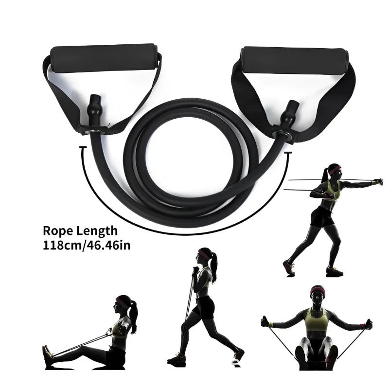 Kit Bandes de Résistance 5 Niveaux avec Poignées - Sport à Domicile