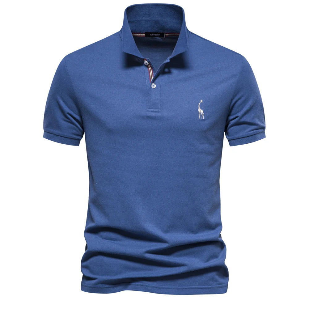 Polo Homme Coton Manches Courtes Couleur Unie Haute Qualité – Casual Élégant Été | Mode Homme Premium