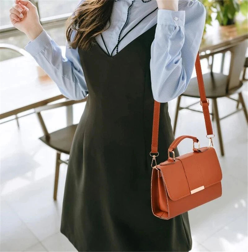Sac À Main Femme Retro Cuir PU – Pochette Rabat Bandoulière Messenger Vintage Chic