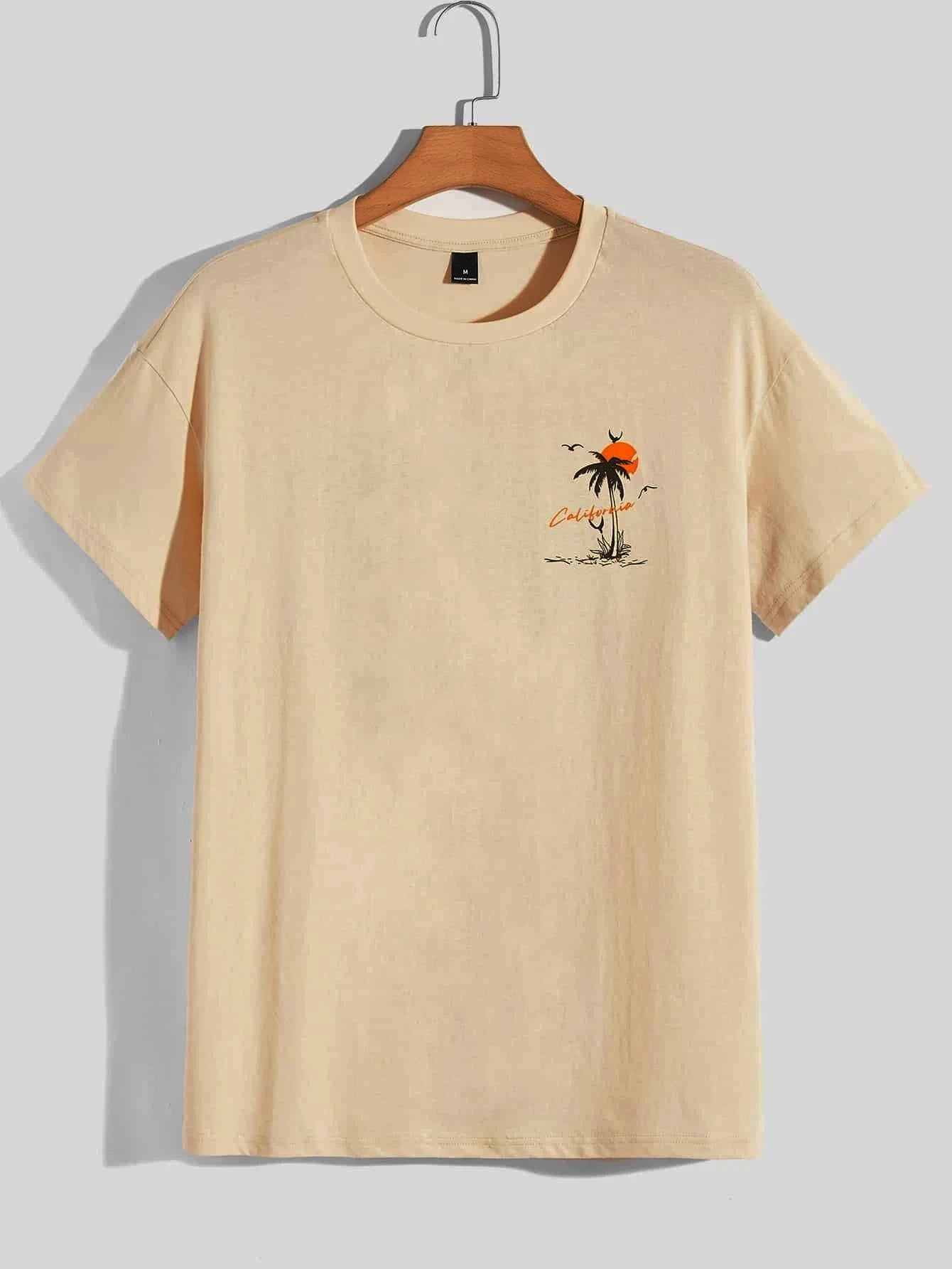 T-Shirt Homme Oversize Coton Imprimé California Adventure Été Loose Fashion Casual Tendance – Tee Graphique Voyage West Coast Streetwear | Mode Homme Premium