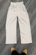 Jogging Harajuku Loose Double Taille Y2K Américain Couleur Unie Broderie Lettres Hip Hop Cordon Casual – Streetwear Unisexe | Mode Tendance
