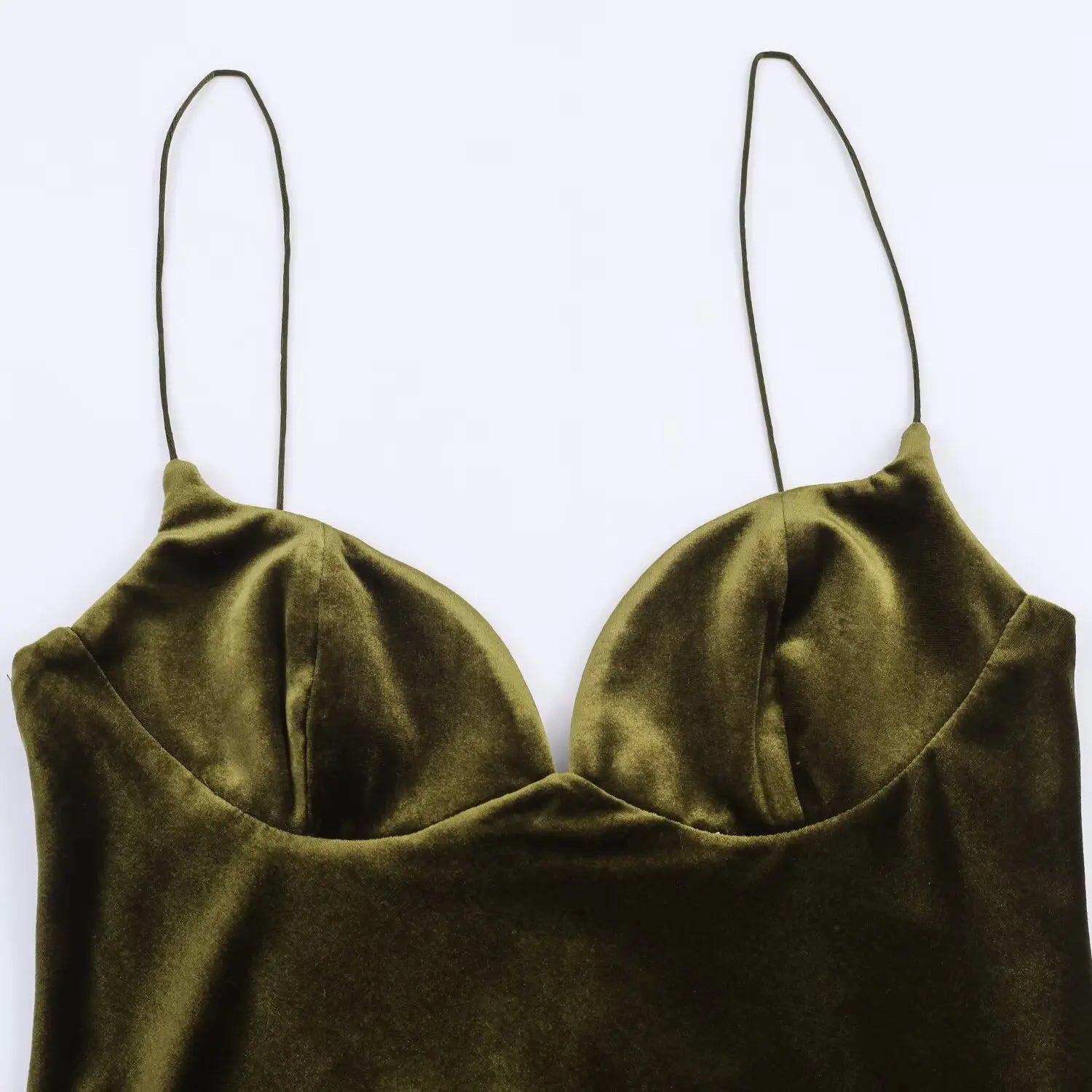 Robe Longue Femme Satin Rouge Col V Bretelles Sans Manches – Fermeture Dos Zip Élégante | HH Été 2025