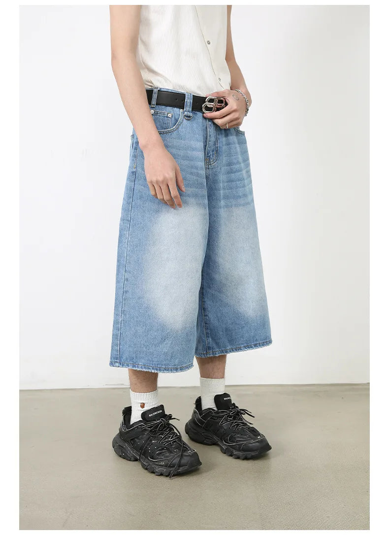 Short Jean Femme Taille Haute Noir Vintage Harajuku Y2K Streetwear – Denim Lavé Loose Casual Mi-Long | Mode