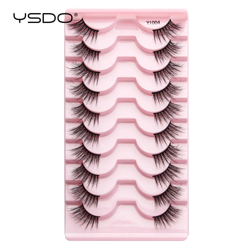 Faux Cils Mink 3D YSDO – Lot 3/5/10 Paires | Maquillage Dramatique Naturel