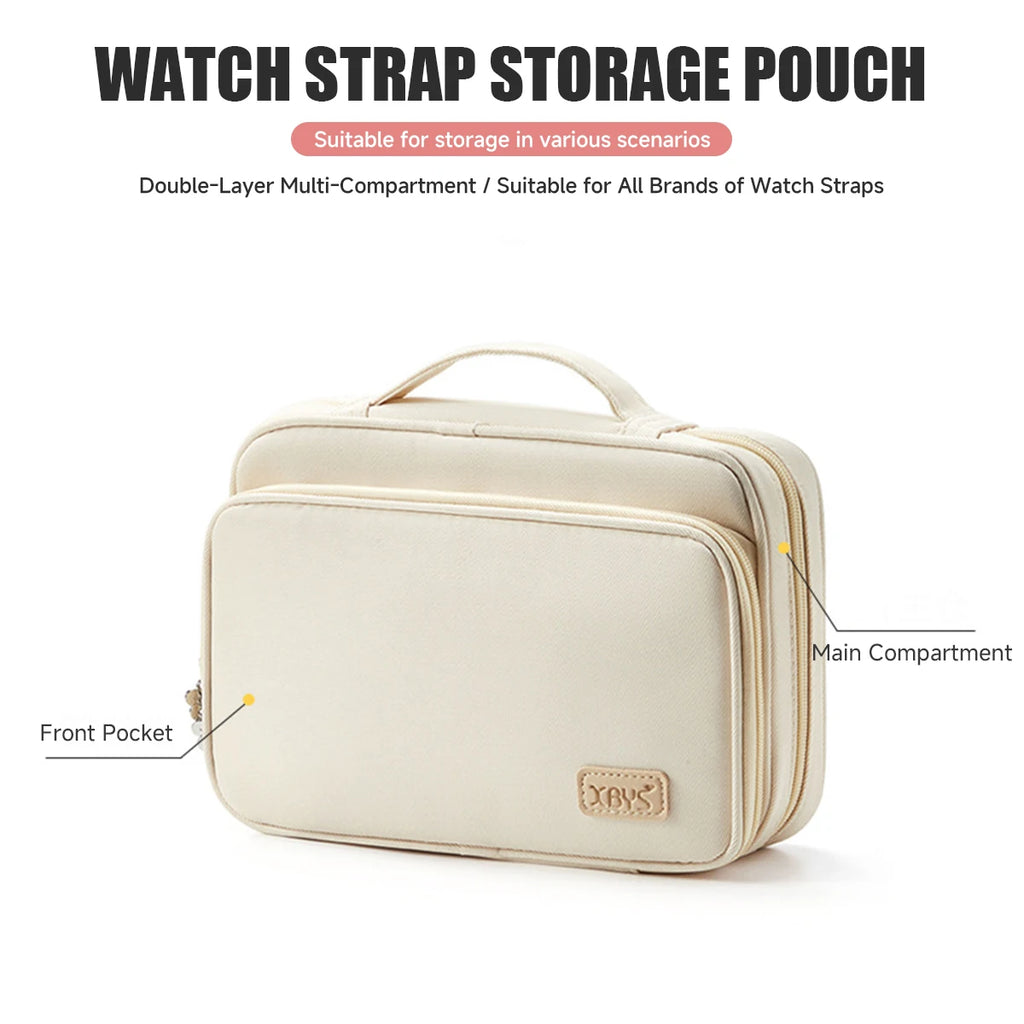 Sac Rangement Bracelets Montres Femme – Organisateur Maquillage Voyage Grande Capacité | Trousse Toilette Portable