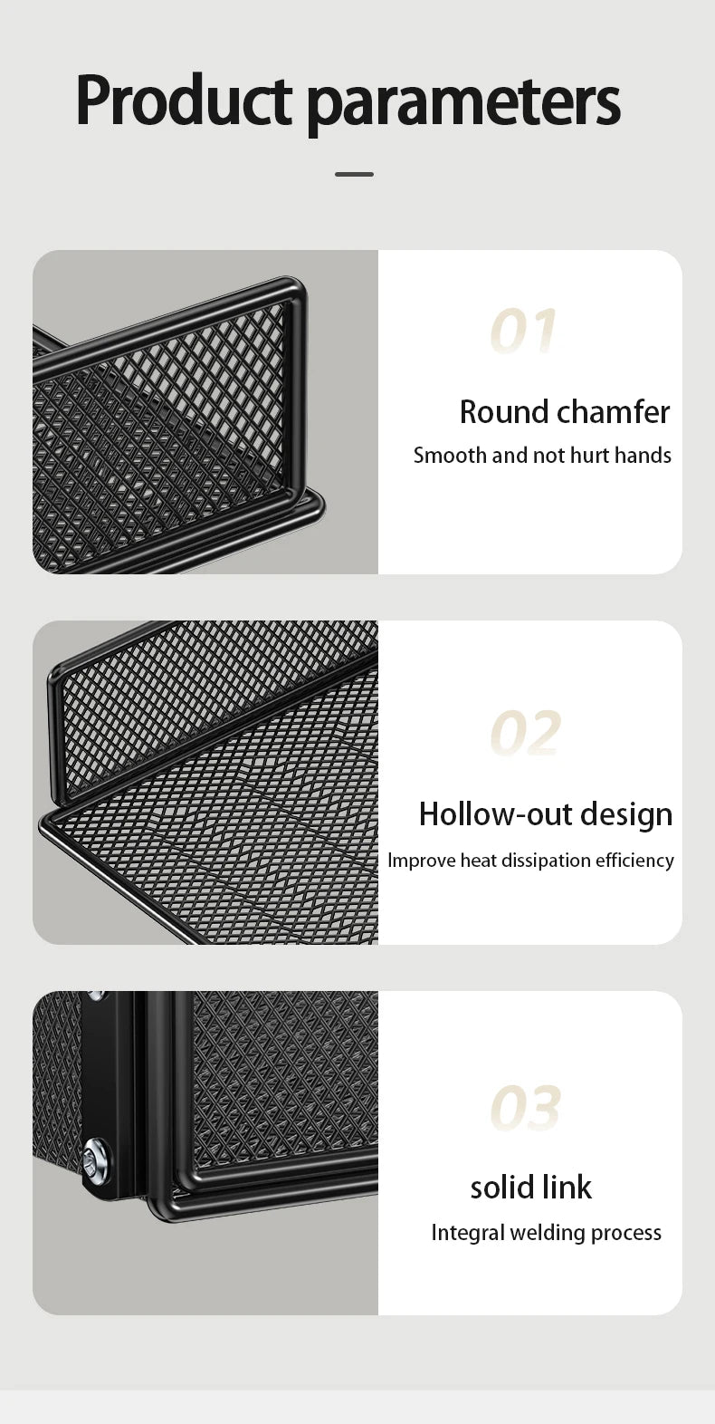 Tiroir Sous Bureau Clamp-On Maille Métal – Organisateur Fournitures Bureau Maison