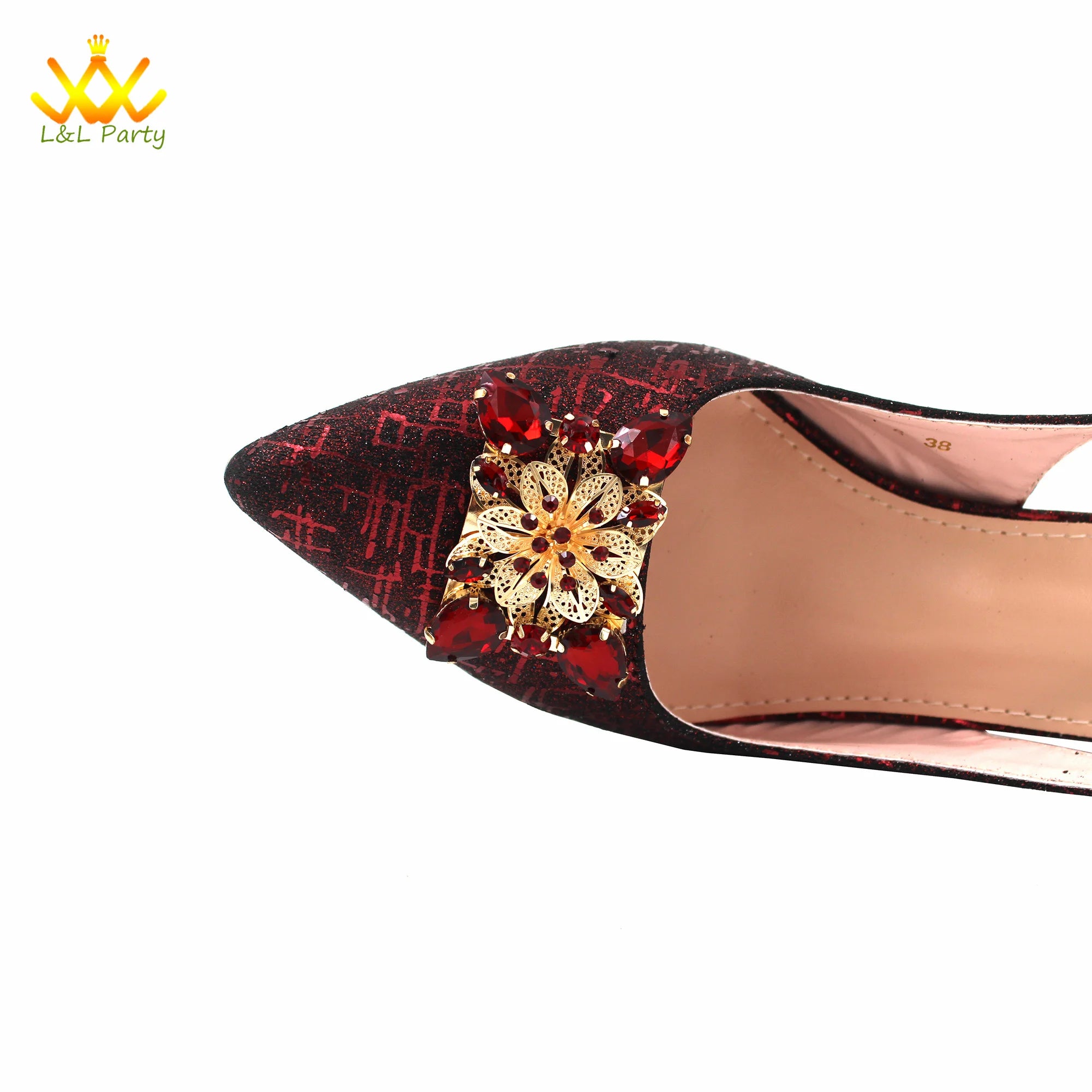 Ensemble Chaussures + Sac Italien Orange Cristal – Pumps Luxe Mariage Fête 2024