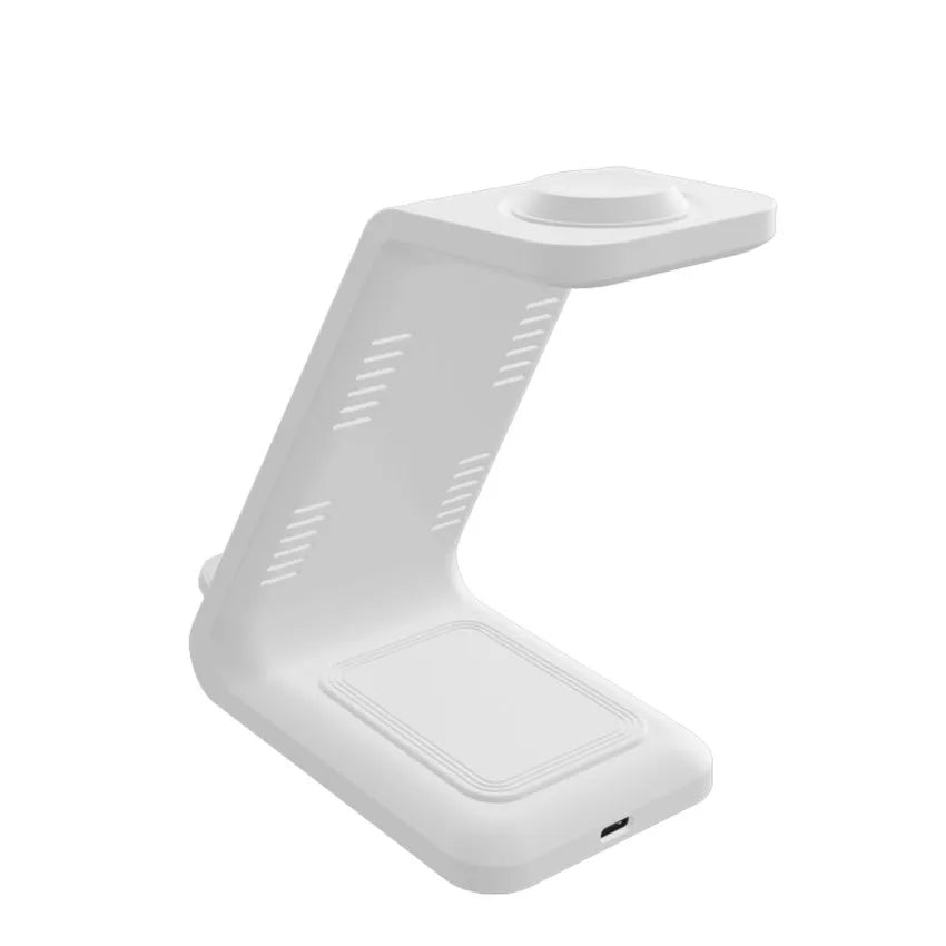 Chargeur 3-en-1 Stand Charge Rapide – iPhone 17-12 Apple Watch 6-8 iWatch AirPods Pro