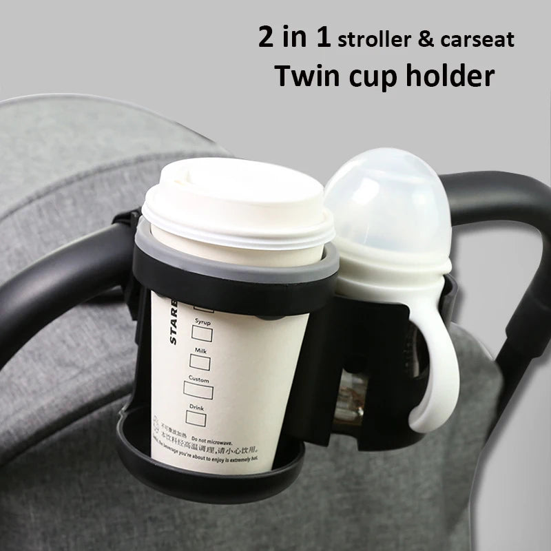 Porte-Gobelet Universel Poussette Bébé – Support Bouteille Café Téléphone Tricycle Fauteuil Roulant