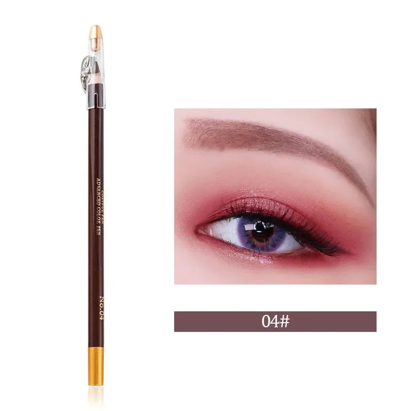 Crayon Sourcils Waterproof Brun & Noir – Avec Taille-Crayon | Eyeliner Sourcils Longue Tenue