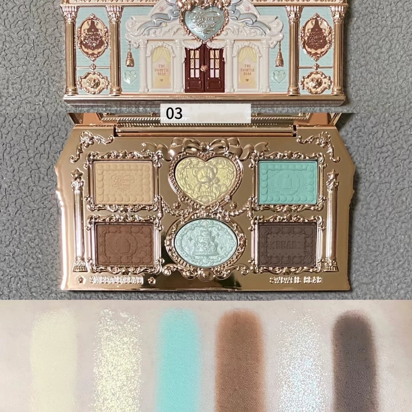 Palette Fards à Paupières Flower Knows Swan Ballet – 6 Teintes Mat, Shimmer & Nacré | Glitter