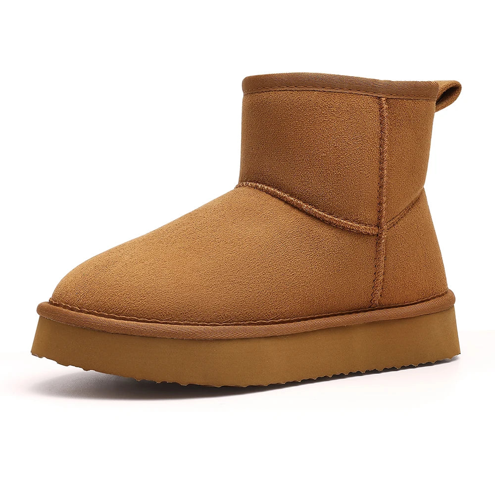 Eyriphy Boots Neige Fourrure Femme Hiver 2024 – Cheville Épaissies Non-Slip Outdoor Chaud