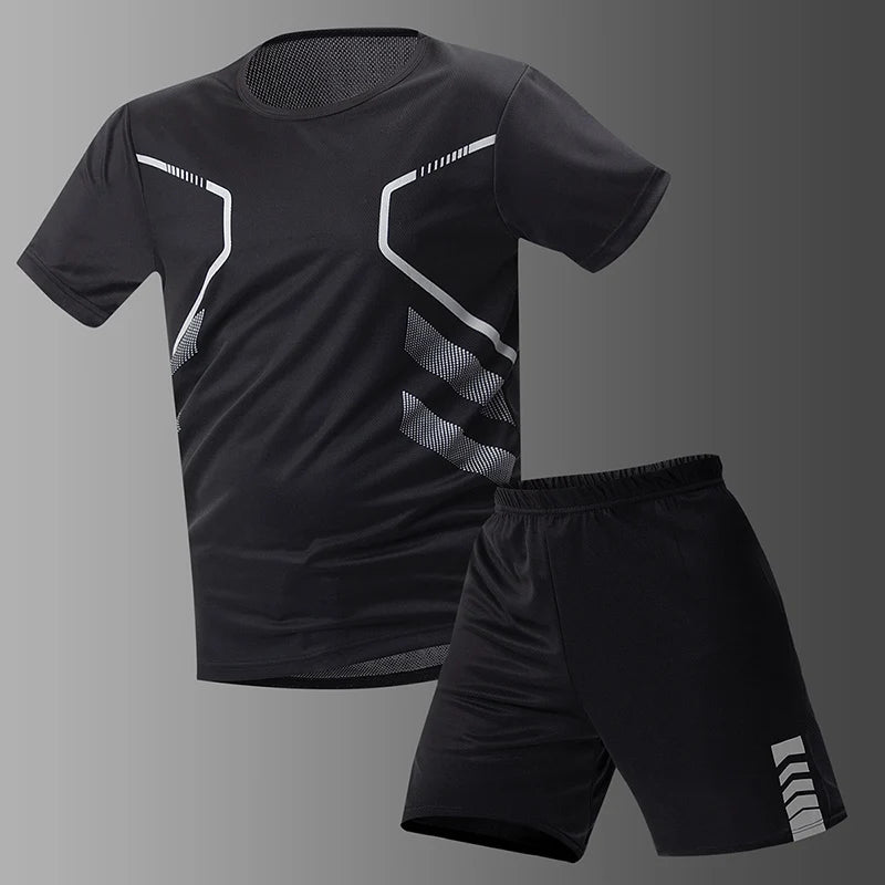Ensemble Sport Homme Séchage Rapide Grande Taille T-Shirt + Short Lot 2/4/6 Pièces Loisirs Running Fitness Casual Ado – Pack Sport Économique | Mode Homme Sport Premium