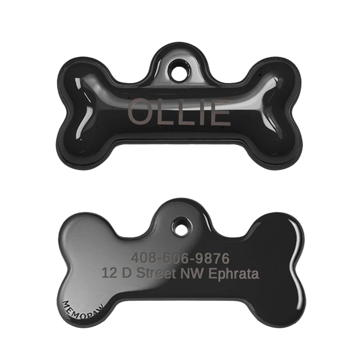 Plaque ID Personnalisée Chien & Chat Memopaw Cuivre Gravure Gratuite Anti-Perte – Médaillon Nom Collier | Accessoires Animaux