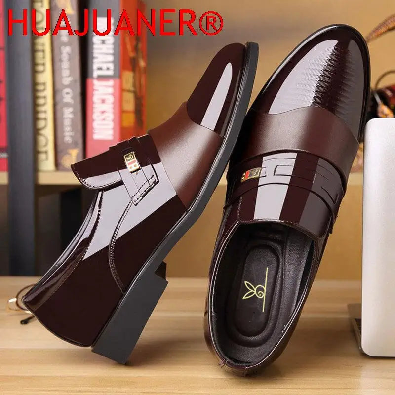 Chaussures Cuir Business Rehaussantes Homme – Formal Casual Automne Confortables