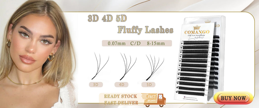 Extensions Cils CoMango Fox Anime Spire – Fans Pré-faits Volume Naturel | Fournisseur Maquillage