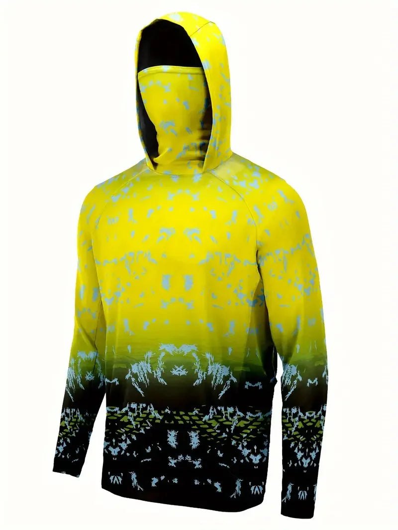 Tenue Anti-UV Manches Longues avec Cagoule - Randonnée, Pêche & Outdoor
