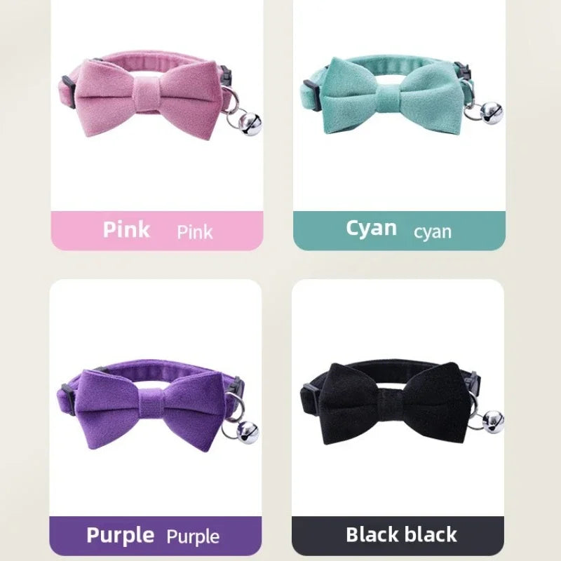 Collier Chat Nœud Papillon Sécurité – Clochette Anti-Étranglement Puppy Chaton Adorable