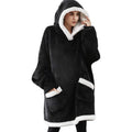 Hoodie Couverture Sherpa Adulte – Polaire Capuche Poche Géante Chaud Confortable Cadeau