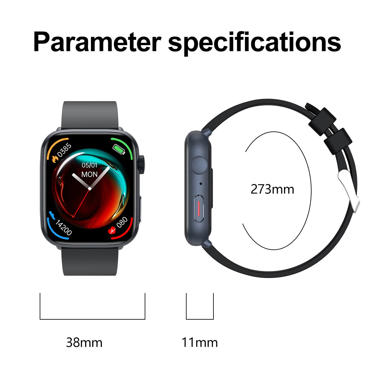 Smartwatch 2025 Unisexe Santé NFC Bluetooth – Tension Artérielle Oxygène Sport Appels | Homme & Femme