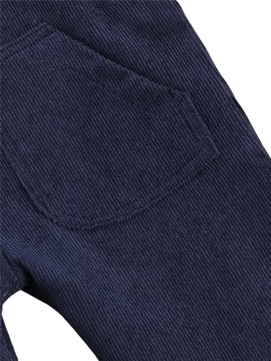 Salopette Bébé Unisexe Bretelles Boutons Couleur Unie – Combinaison Toddler Garçon Fille 0-24 Mois