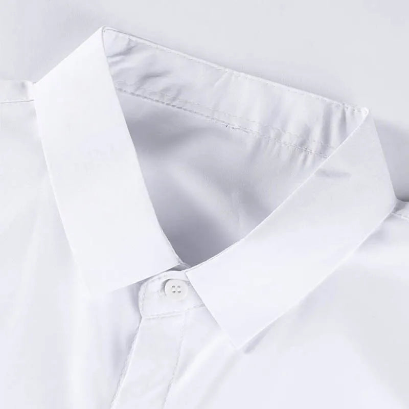 Chemise Homme Business Casual Couleur Unie Manches Courtes Été Sans Repassage Confortable Polyvalente Fashion Élégante Intemporelle – Chemise Premium Sans Repassage Business Casual Été | Mode Homme Business Casual Premium