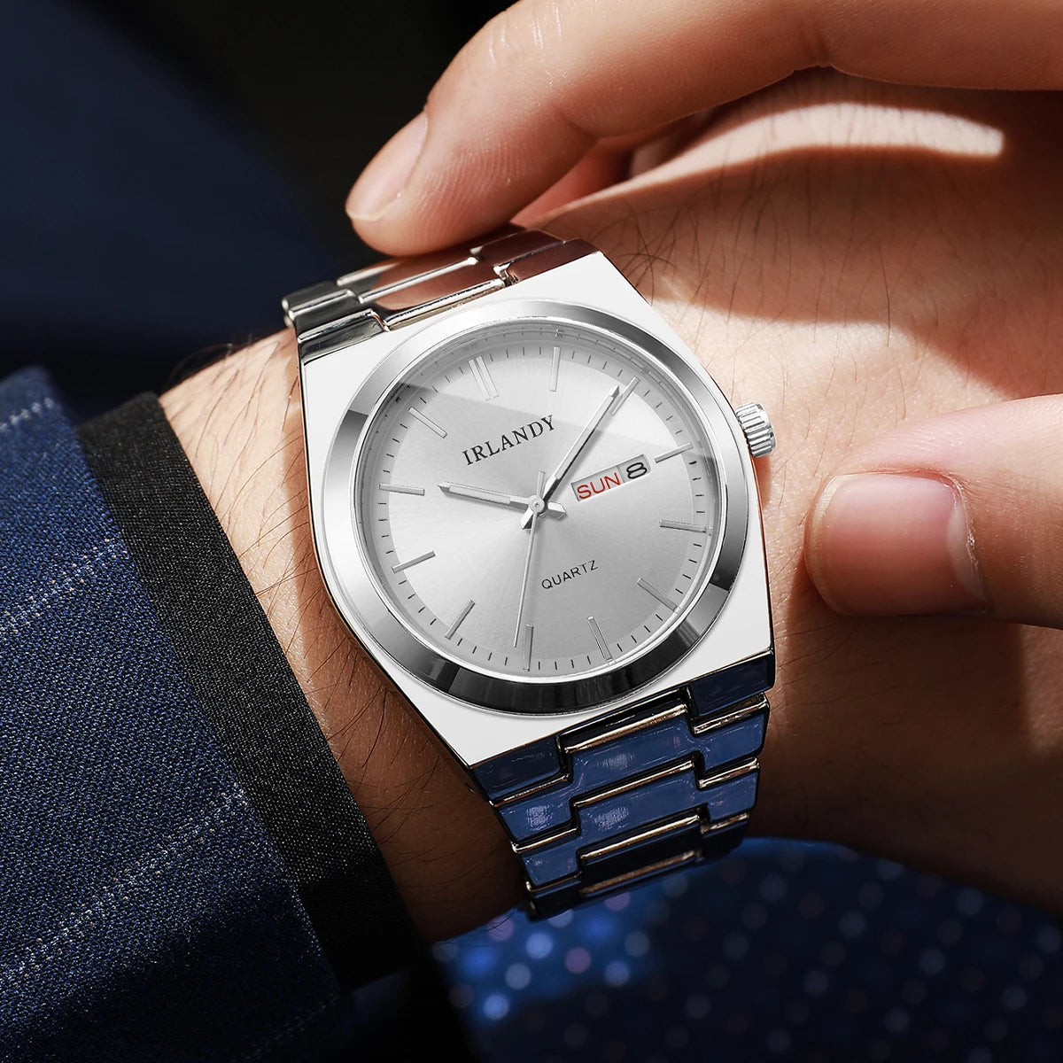 Montre Homme Luxe Business Quartz Calendrier – Élégante Fashion Casual