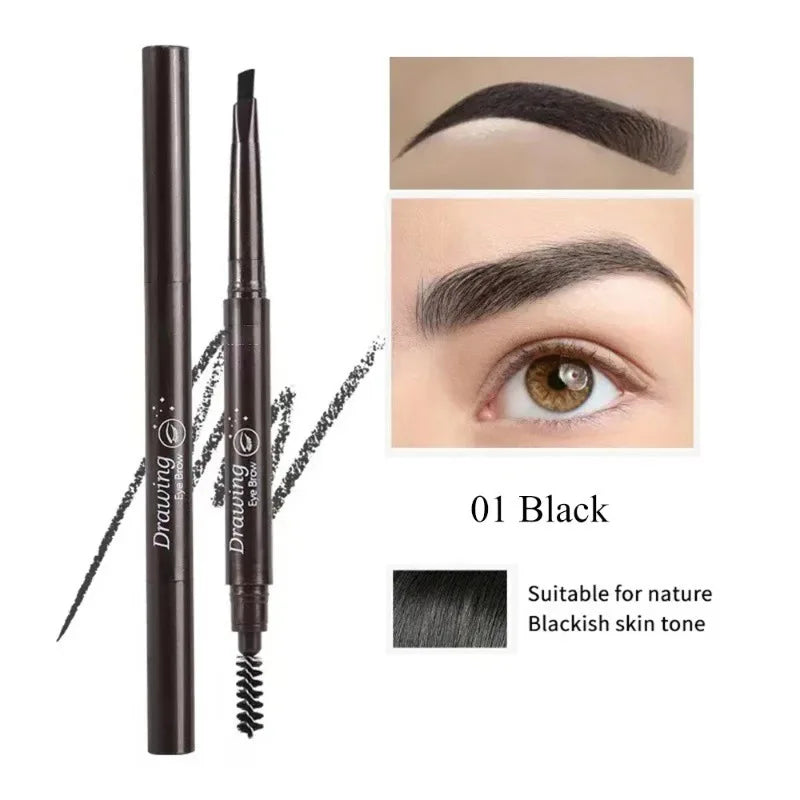 Crayon Sourcils Double Embout – Ultra-Fin Waterproof Longue Tenue | Maquillage Professionnel