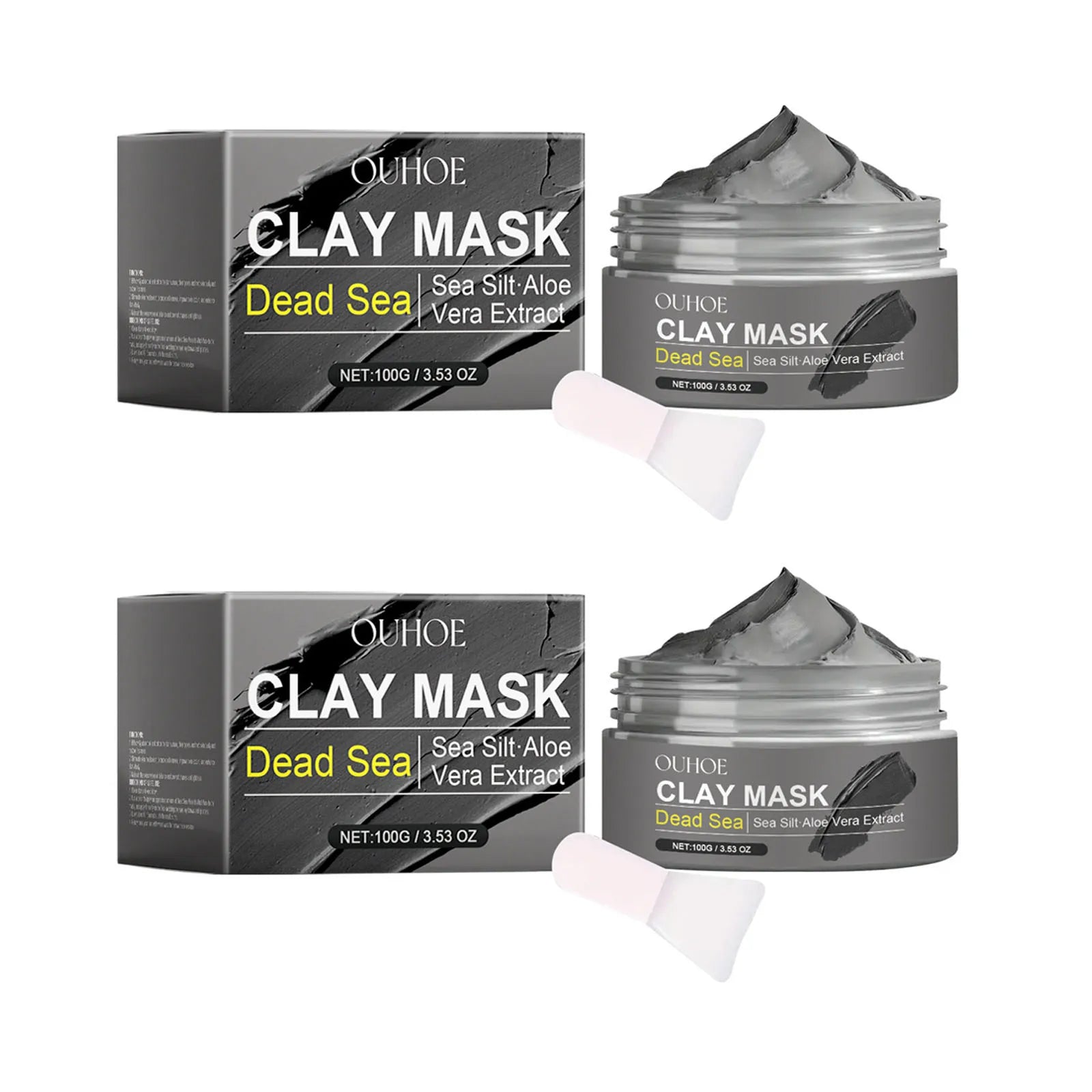 Masque Visage Boue Mer Morte – Purifiant, Éclaircissant & Anti-Points Noirs | Contrôle Sebéum & Réparation Peau