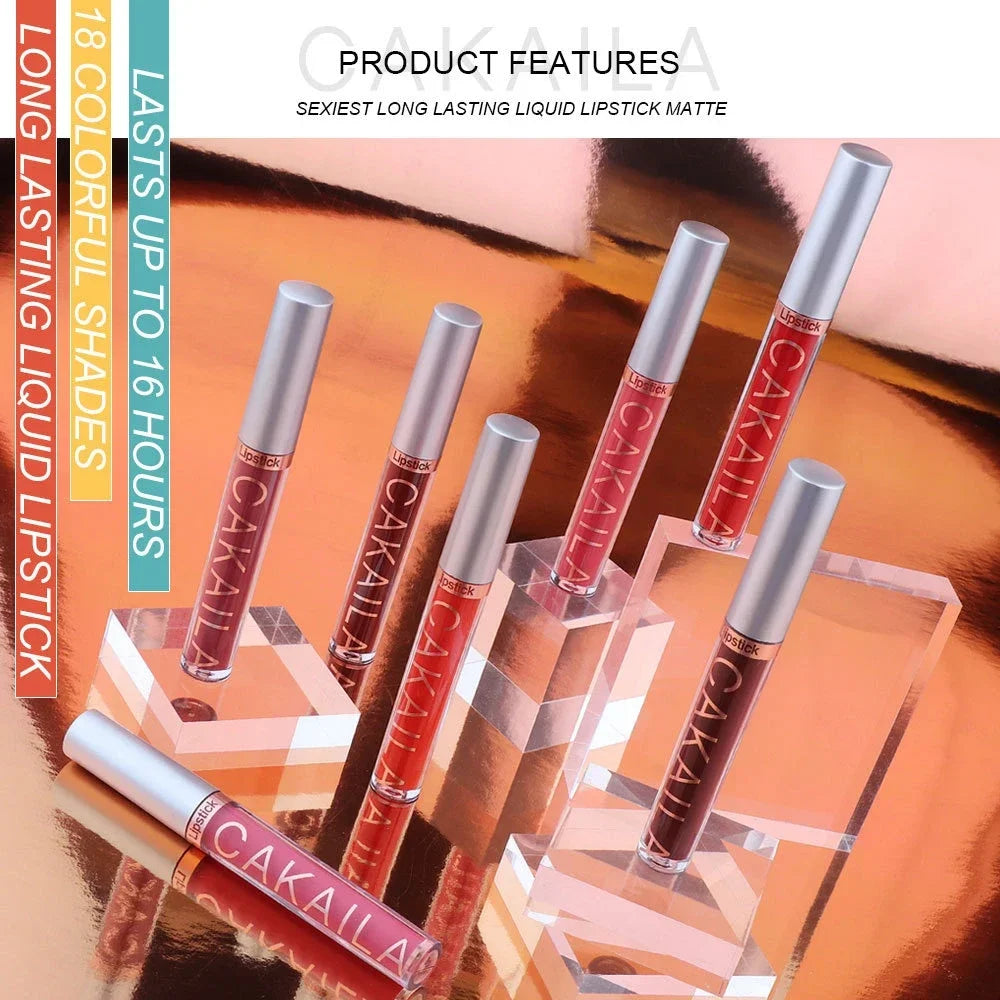 Gloss Velvet Mat Waterproof Longue Tenue – Texture Soyeuse & Hydratante | Cadeau Maquillage Femme