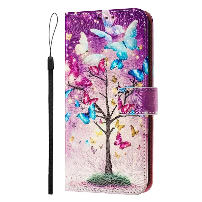 Coque Portefeuille OPPO A5 Pro 5G – Flip Case Cartoon Peint Fantaisie CPH2695