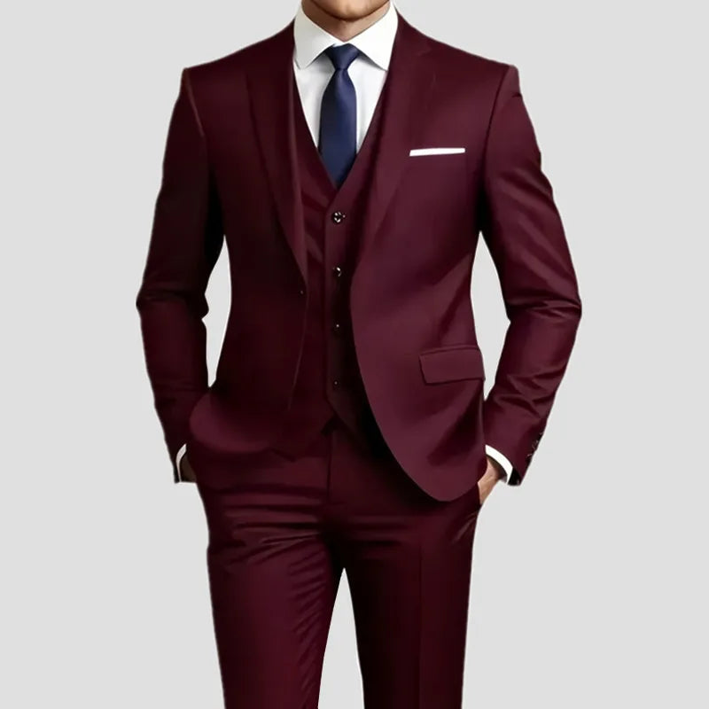 Costume Homme Slim Fit Noir – Ensemble Tuxedo Élégant Mariage & Cérémonie | Mode Homme Premium