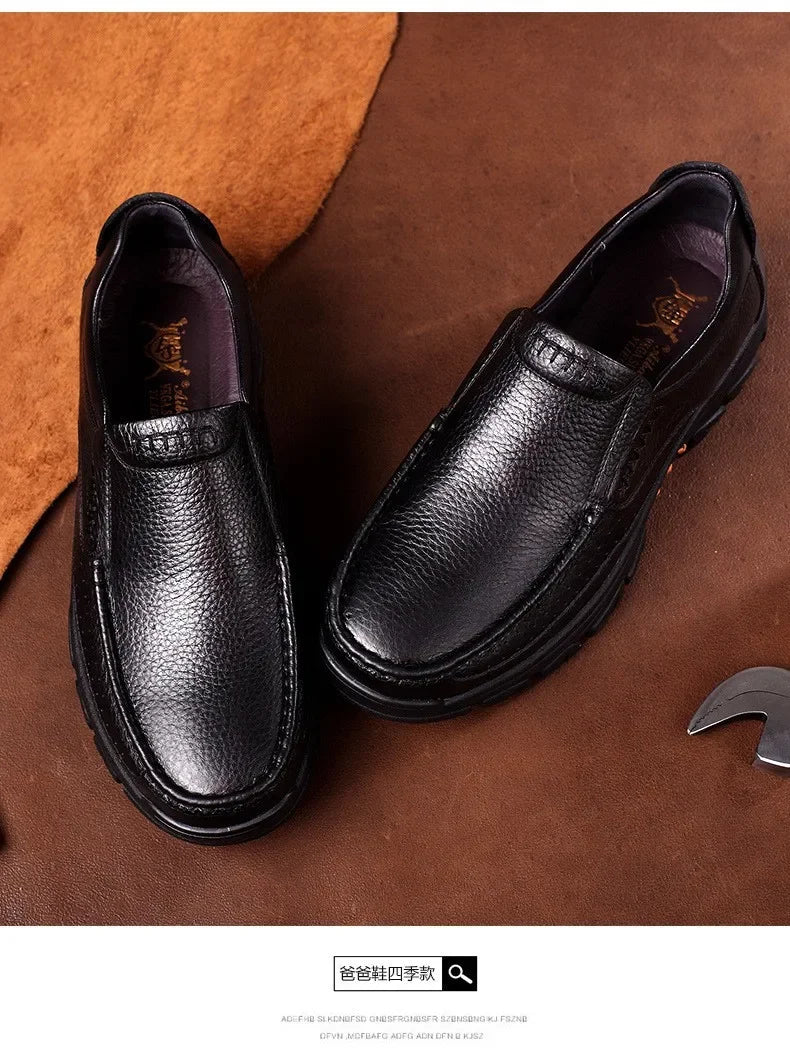 Chaussures Business Cuir Léger Homme – Casual Confortables Senior & Adulte Vente Directe