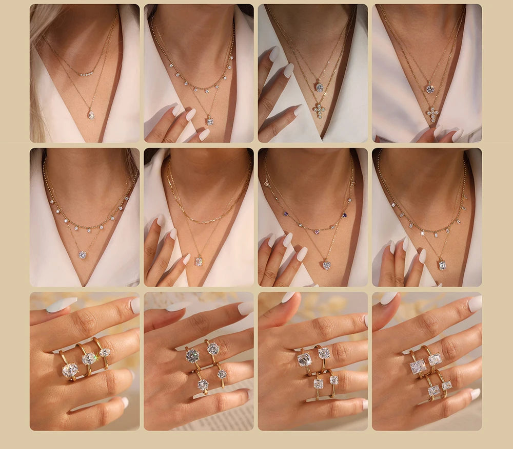 Collier Pendentif Cœur Argent S925 Zircon Cubique 8A – Éclat Diamant Taille Cœur | Chaîne Fine Luxe | Bijou Haut de Gamme Femme | Cadeau Premium