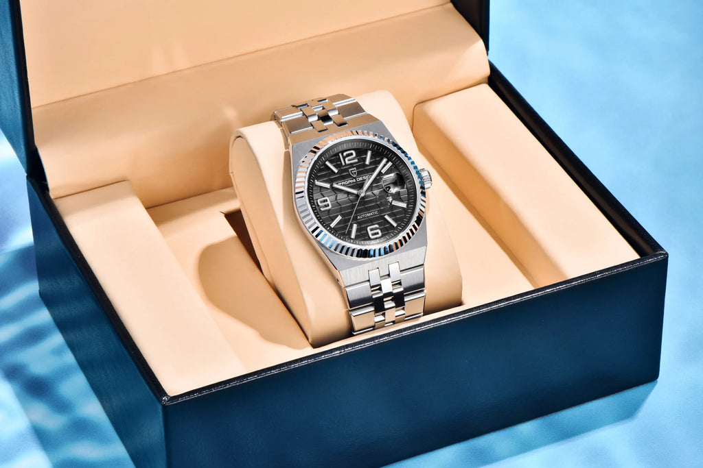 Montre Homme Luxe PAGANI DESIGN 2026 Automatique Cadran 3D Losange Verre Saphir – Business Fashion