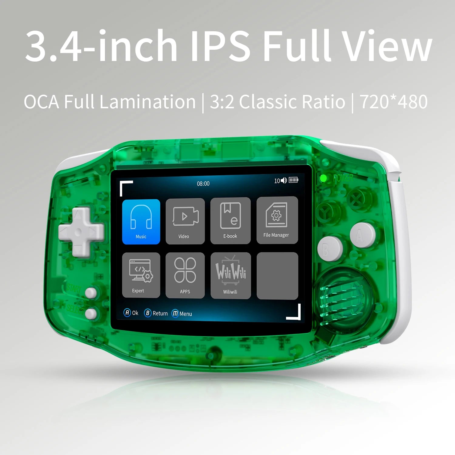ANBERNIC RG34XX Console de Jeu Portable Rétro – Écran IPS 3.4'' HD | Linux, WiFi, Bluetooth, PSP